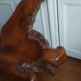 Exotic wood armchair