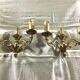 Pair of sconces 2 lights louis XVI style