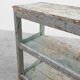 Industrial console with patina of old layers of paint, France ca. 1900