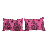 Set of 2 vintage kilim cushion covers 41x61 cm