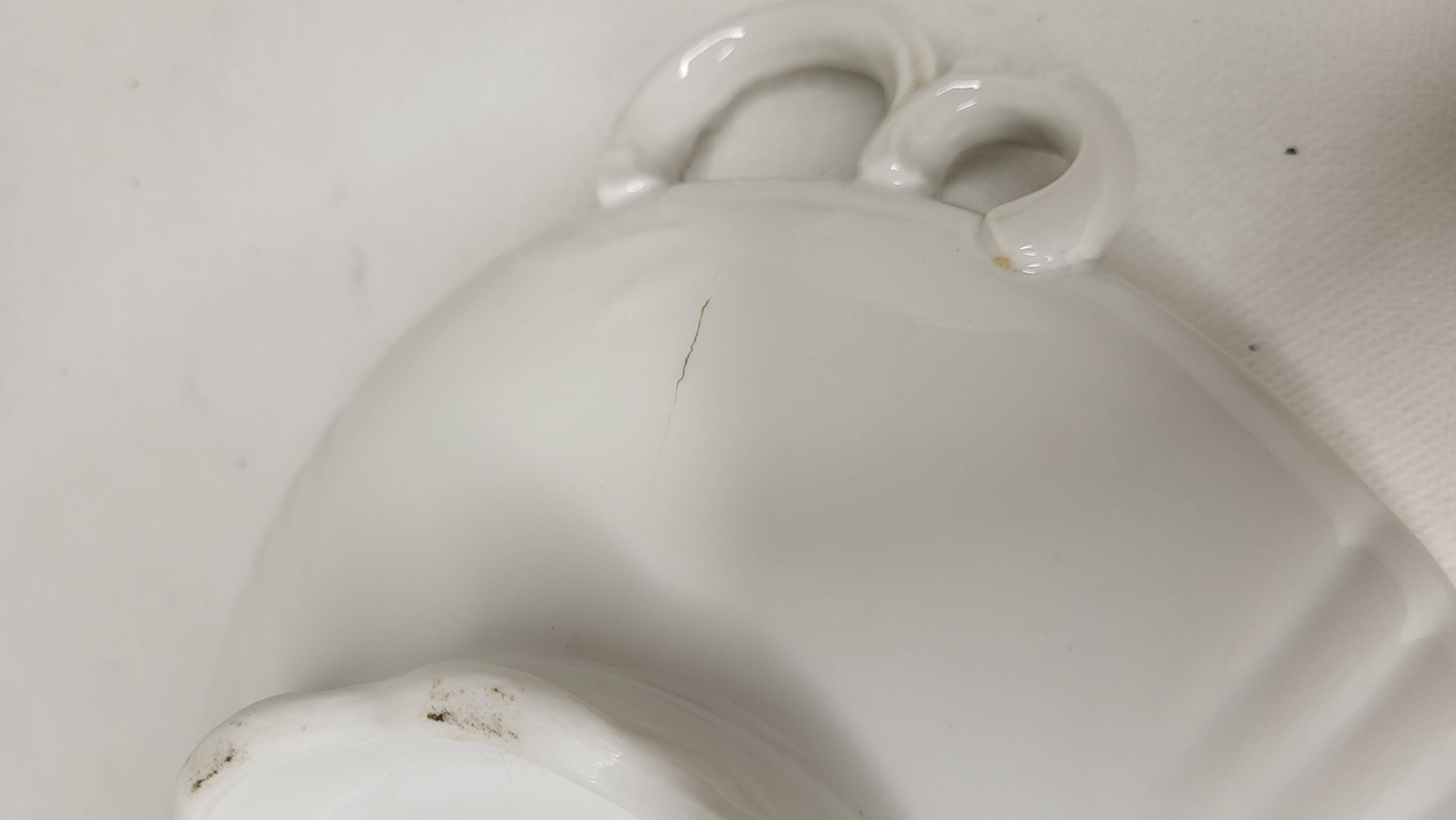 19th century Limoges porcelain tureen / vegetable dish