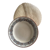 Mounted ironstone plate stamped Wedgwood