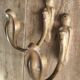 Pair of vintage Art Deco coat hooks