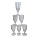 Set of 6 wine glasses / absinthe xxth