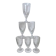 Set of 6 wine glasses / absinthe xxth