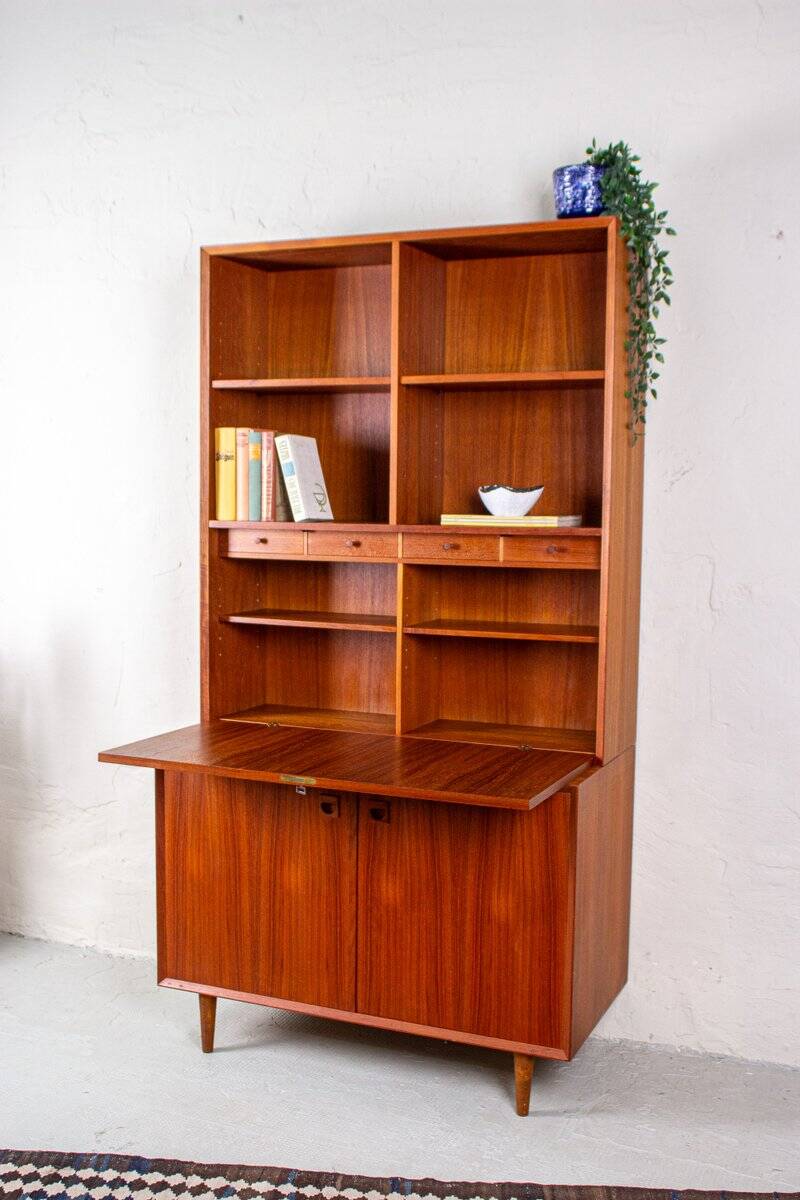 Secrétaire Vintage en Teck par Erik Brouer, Danemark, 1960s