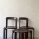 Tabouret, table d'appoint en bois de hêtre  Bruno Rey, Suisse 1970
