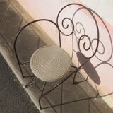 Chaise en fer forgé