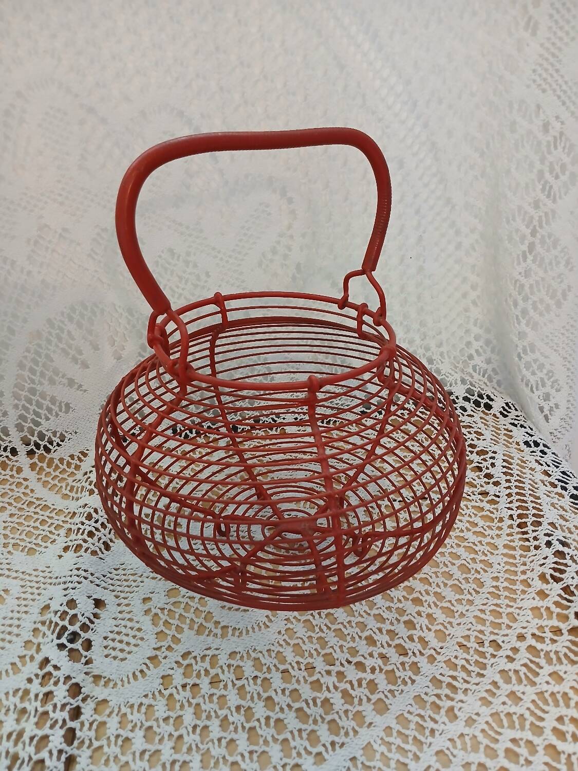 Antique egg basket