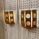 A pair of large scandinavian design wall lights from the 1950s.