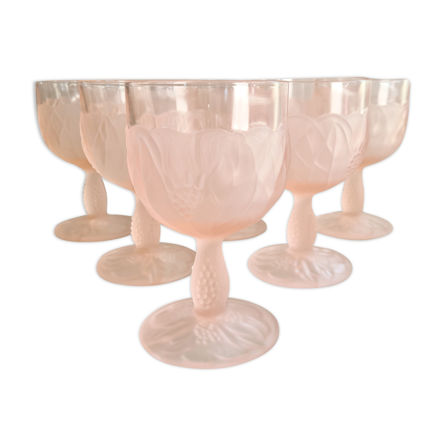 Manguo Verres à Vin Gobelets - Verre à Vin Gobelet Vintage,Décor