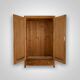 Vintage Wooden Wardrobe, 1930s, Czechoslovakia