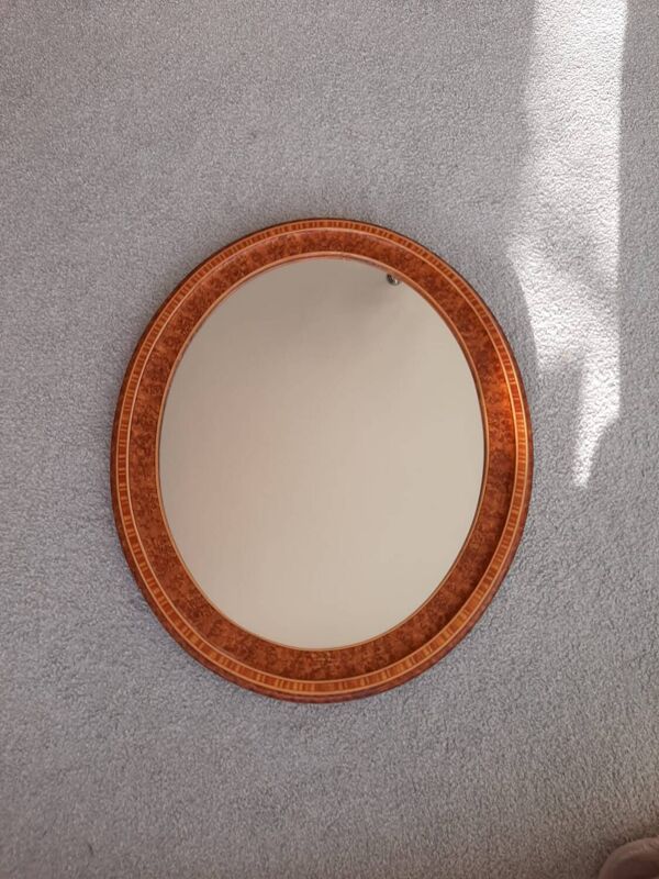 Miroir ovale style Belle Époque - Art Déco