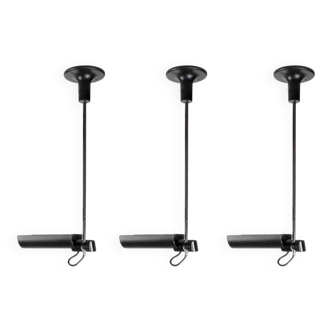 3 Ceiling lights / Wall lights Oluce – ADIM – Vico Magistretti – Chrome metal