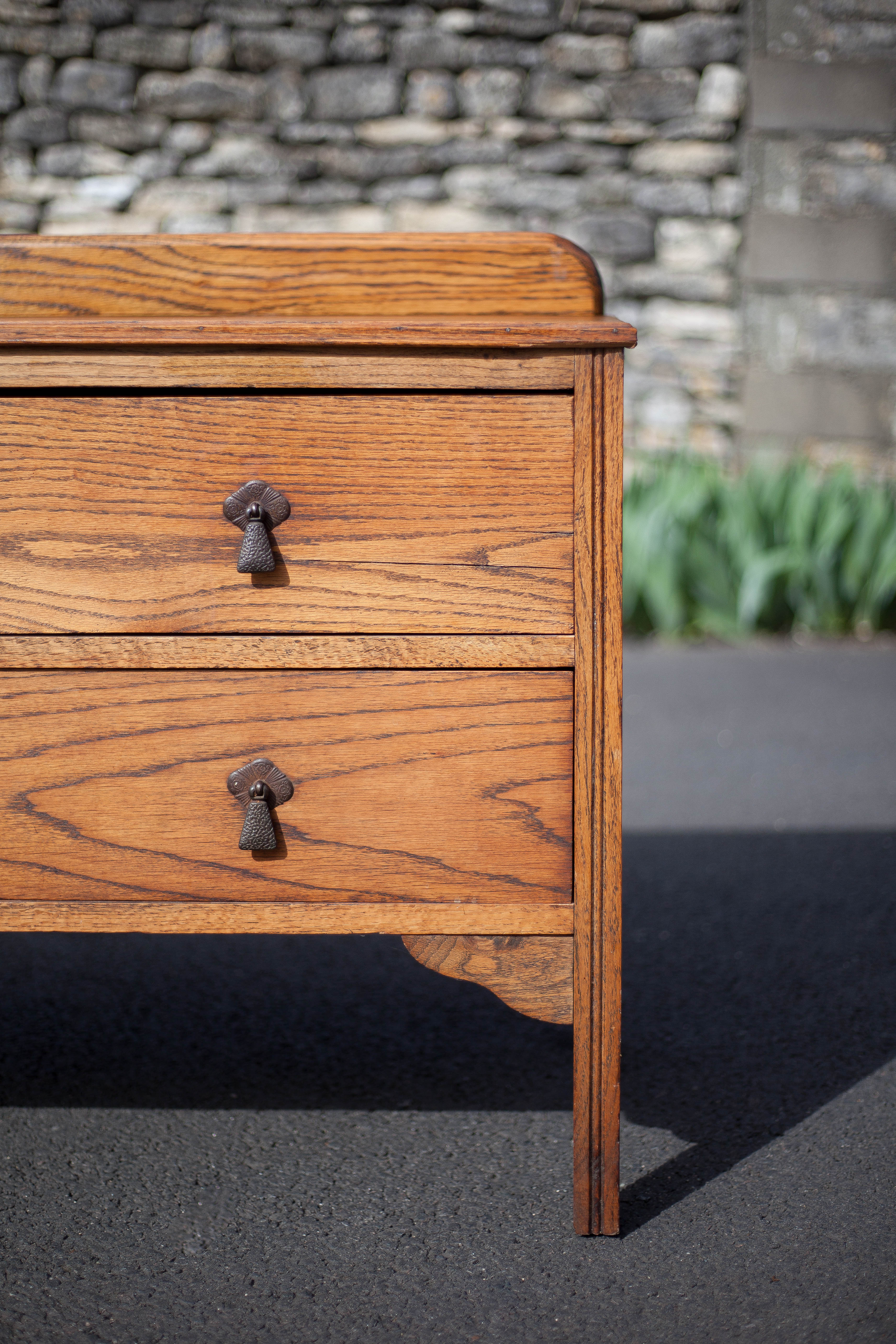 Wooden sideboard, small storage unit, vintage drawer cabinet