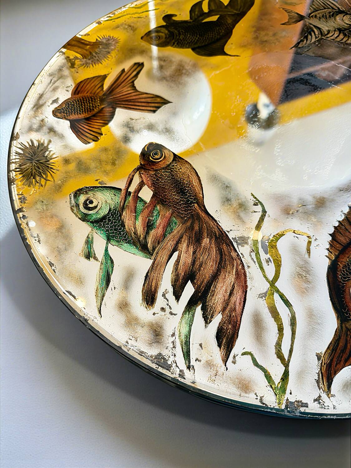 Miroir attribué Fornasetti Italie circa 1950