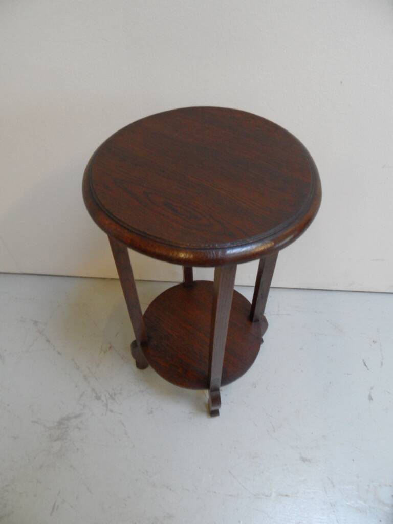 Art Deco oak sidetable