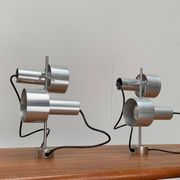 Mid-century minimalist double chandeliers FA2 by Peter Nelson for Architectural Lighting Company, England, 1960s, set of 2.