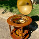 1960s globe on wheels world map bar