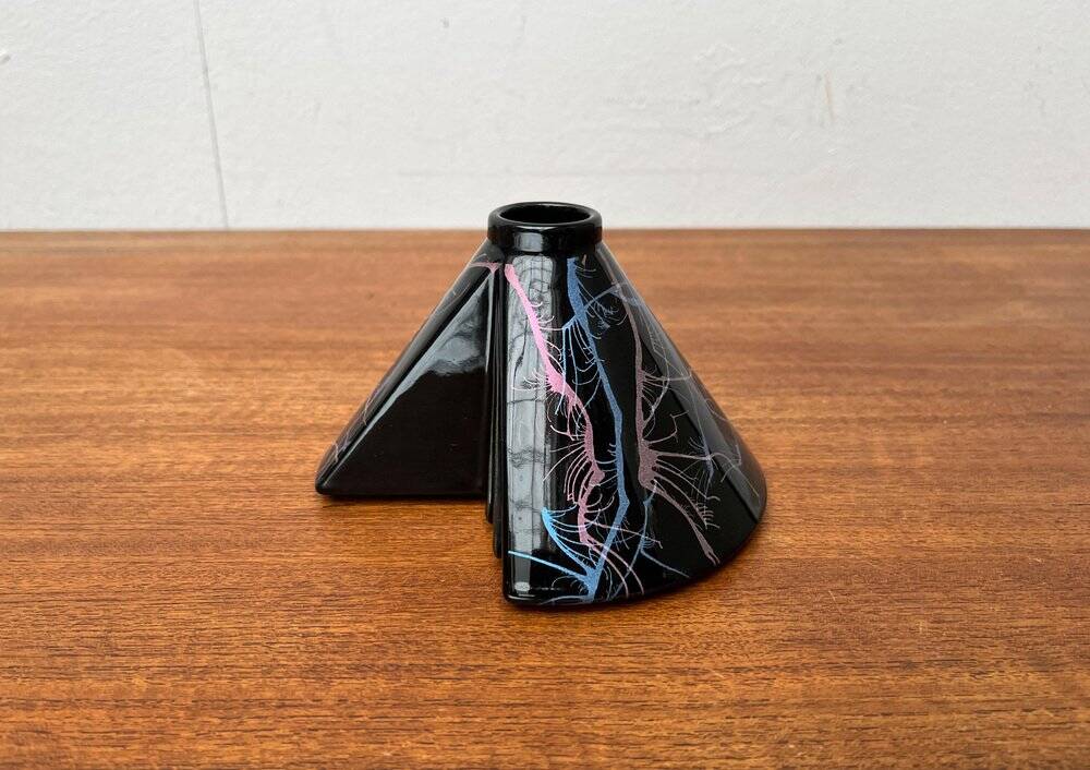 Postmodern West German pottery vase by Steuler, 1980s.