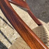 Lot of 6 vintage Scandinavian chairs from the 1950s in rosewood.