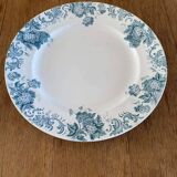 Old large round St Amand dish (Late 19th - first half of the 20th.)