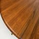 Vintage round teak dining table solid wood danish design 70s