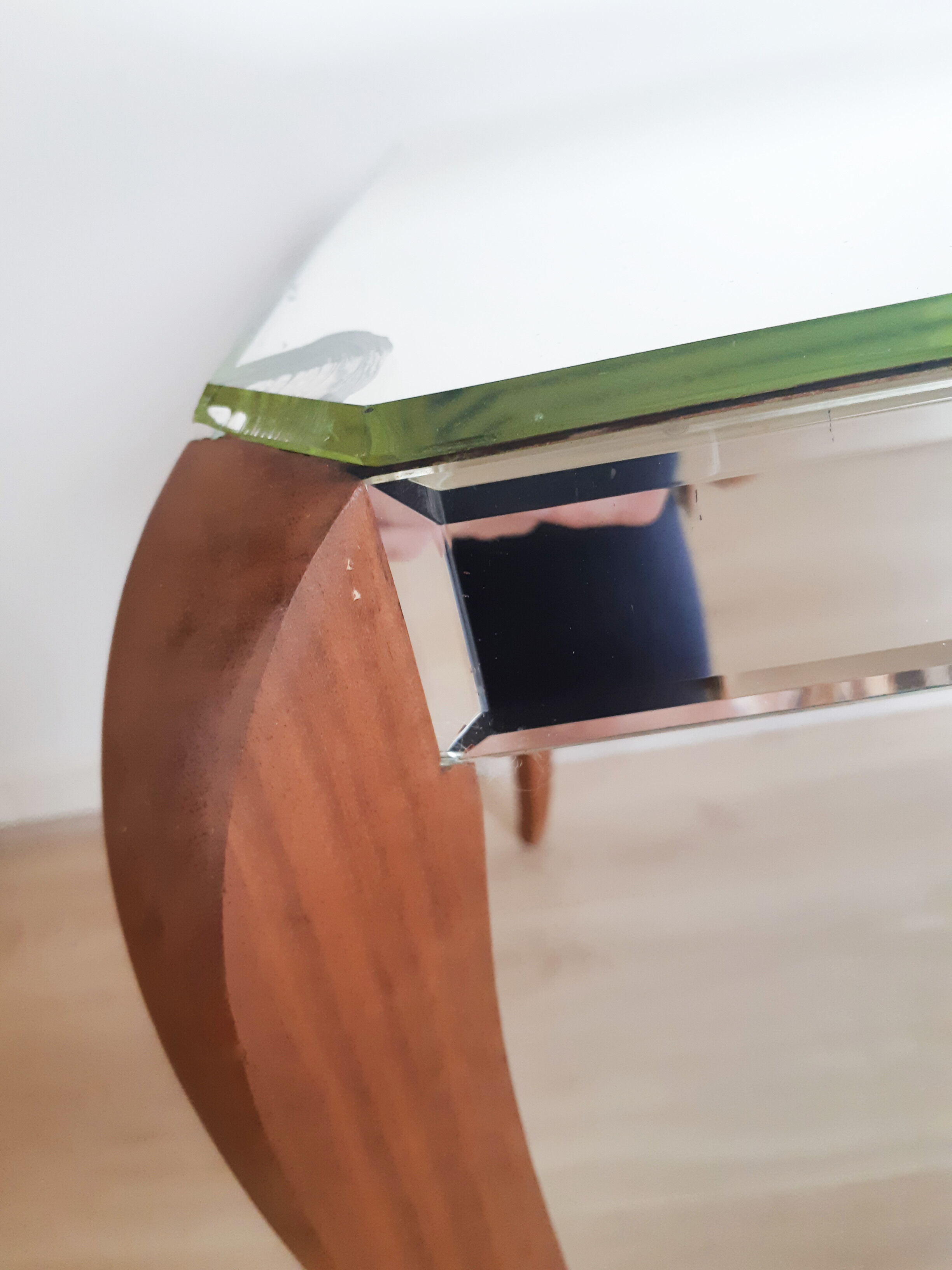 Mirrored coffee table, art deco