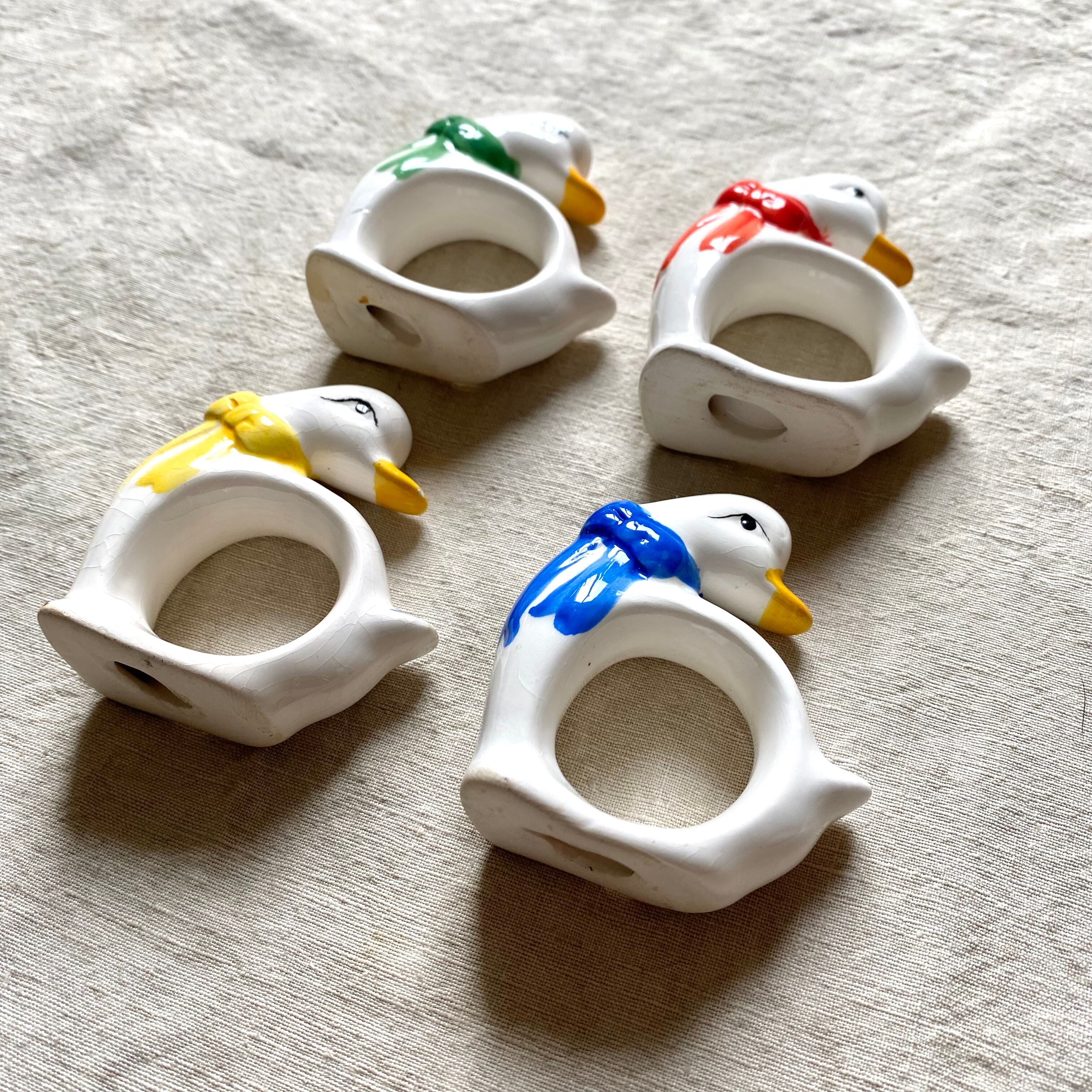 Goose napkin rings 80s