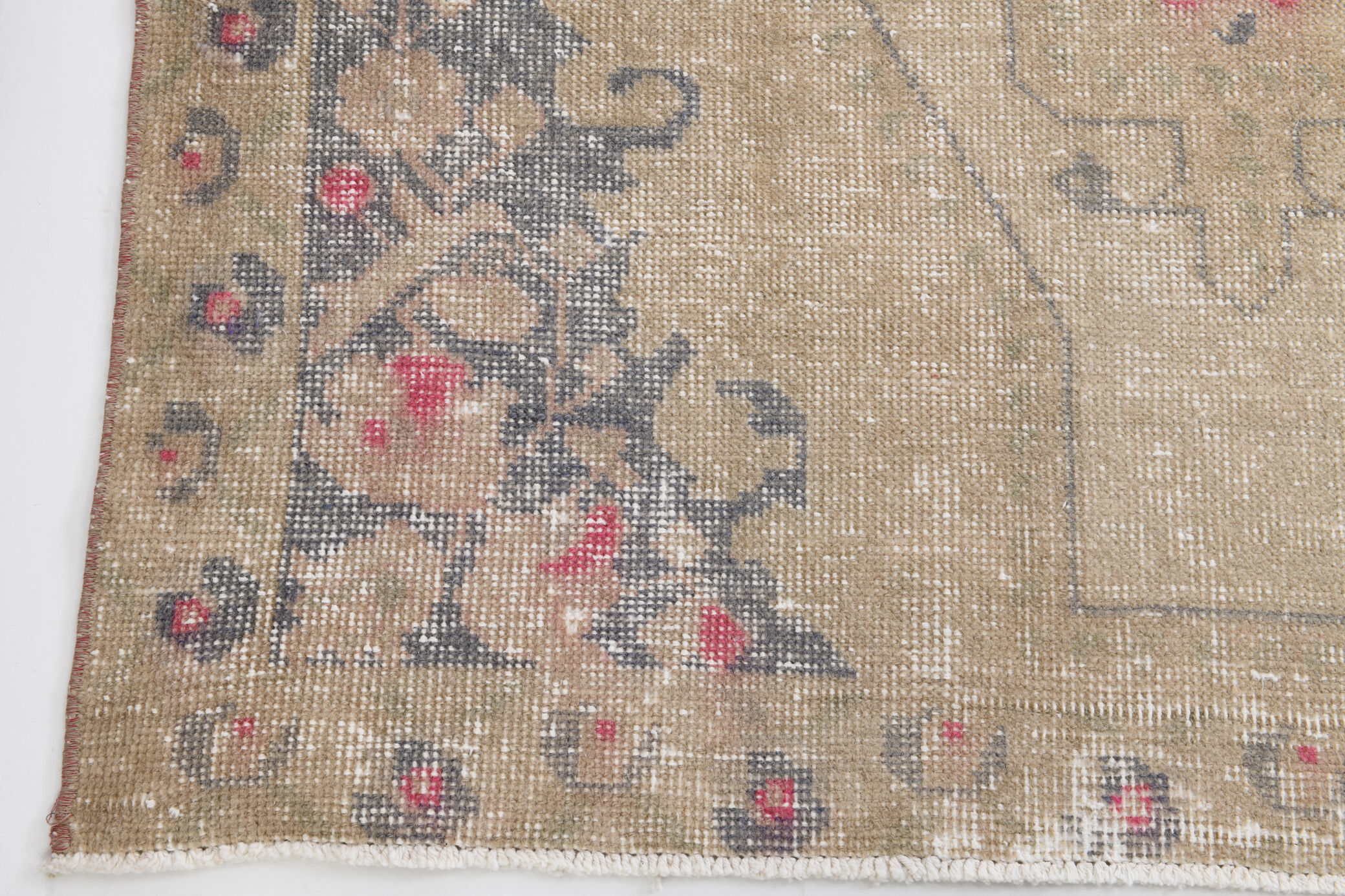 4x7 faded brown turkish rug