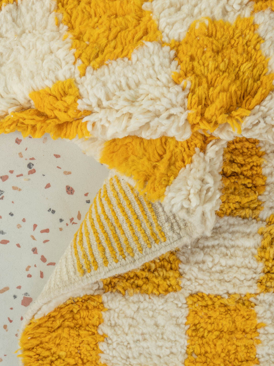 Tapis berbère, Lemon Check II, 147 x 235