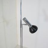 Lampadaire réglable en acier plaqué Chrome du milieu du siècle de Gepo, années 1960