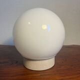 Opaline globe wall light