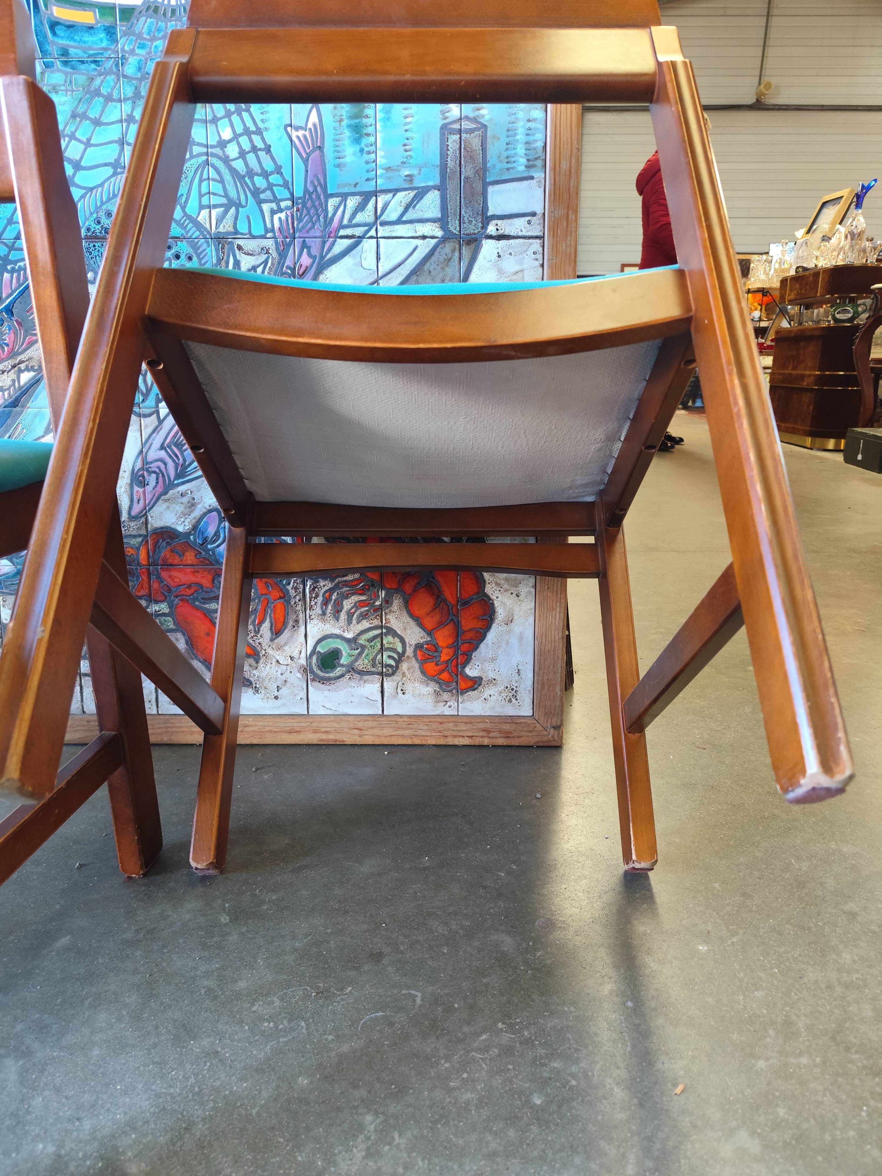 Four vintage Italian chairs from the 1980s