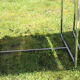 4 Chrome chairs in vintage orange velvet