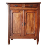 Buffet parisien bois ancien 2 portes panneautées