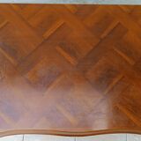 English-style cherrywood serving trolley