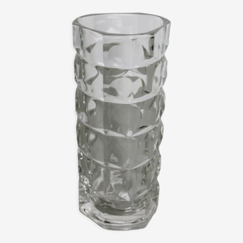 Luminarc vase in transparent glass 70's