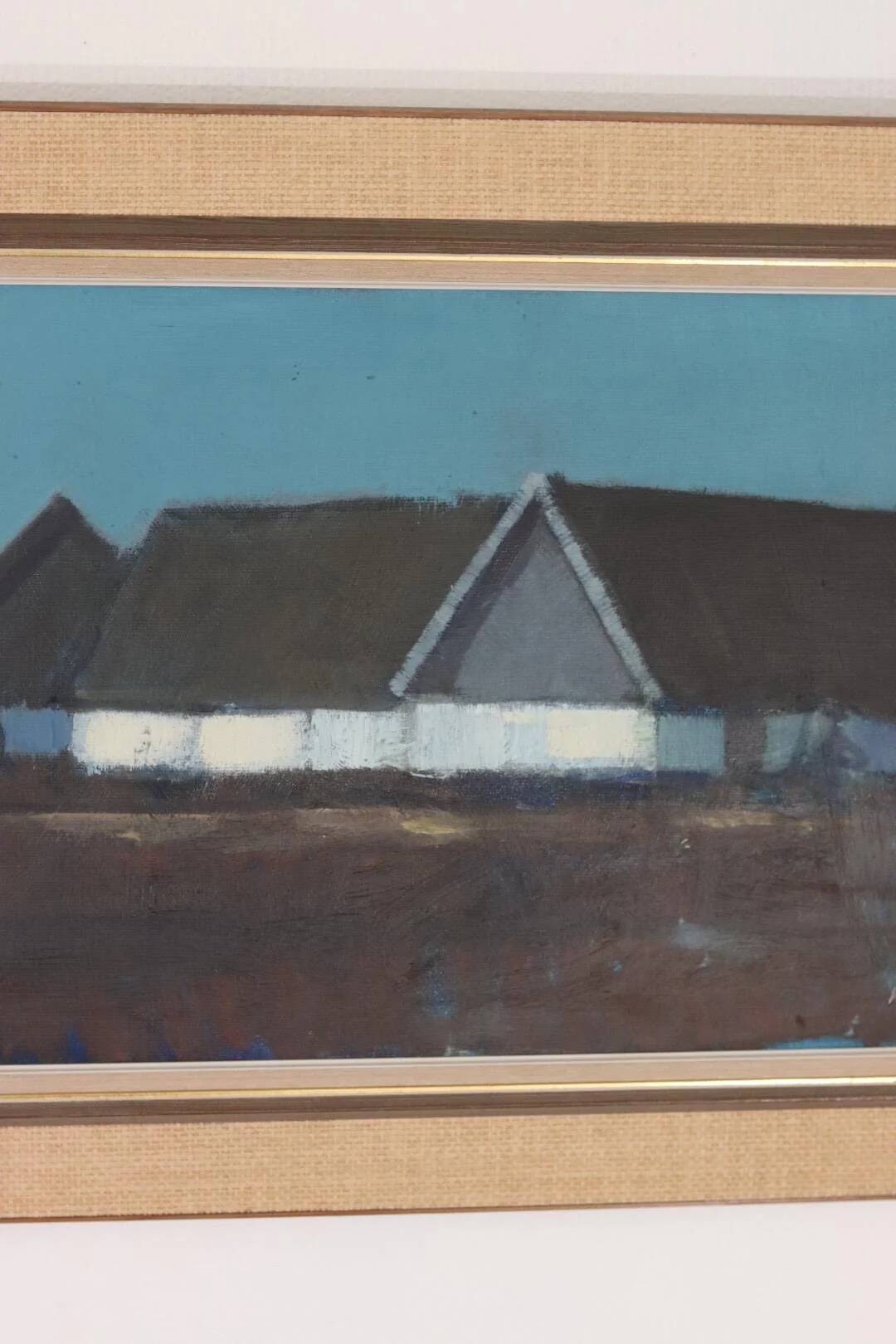 Farm house against a blue sky by Bengt Hillgrund