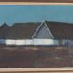 Farm house against a blue sky by Bengt Hillgrund