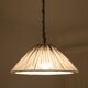 Suspension en lin et coton plissé "Malala" fines rayures classic grey