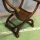 Fauteuil Dagobert en noyer  années 50