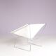 1950s easy chair AP 14 white canvas Pierre Paulin for A. Polak Netherlands