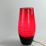 Vintage opaline glass shell lamp