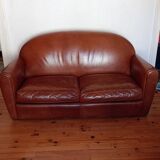 Duvivier leather club sofa