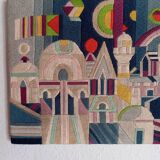 Tapestry canvas optical art