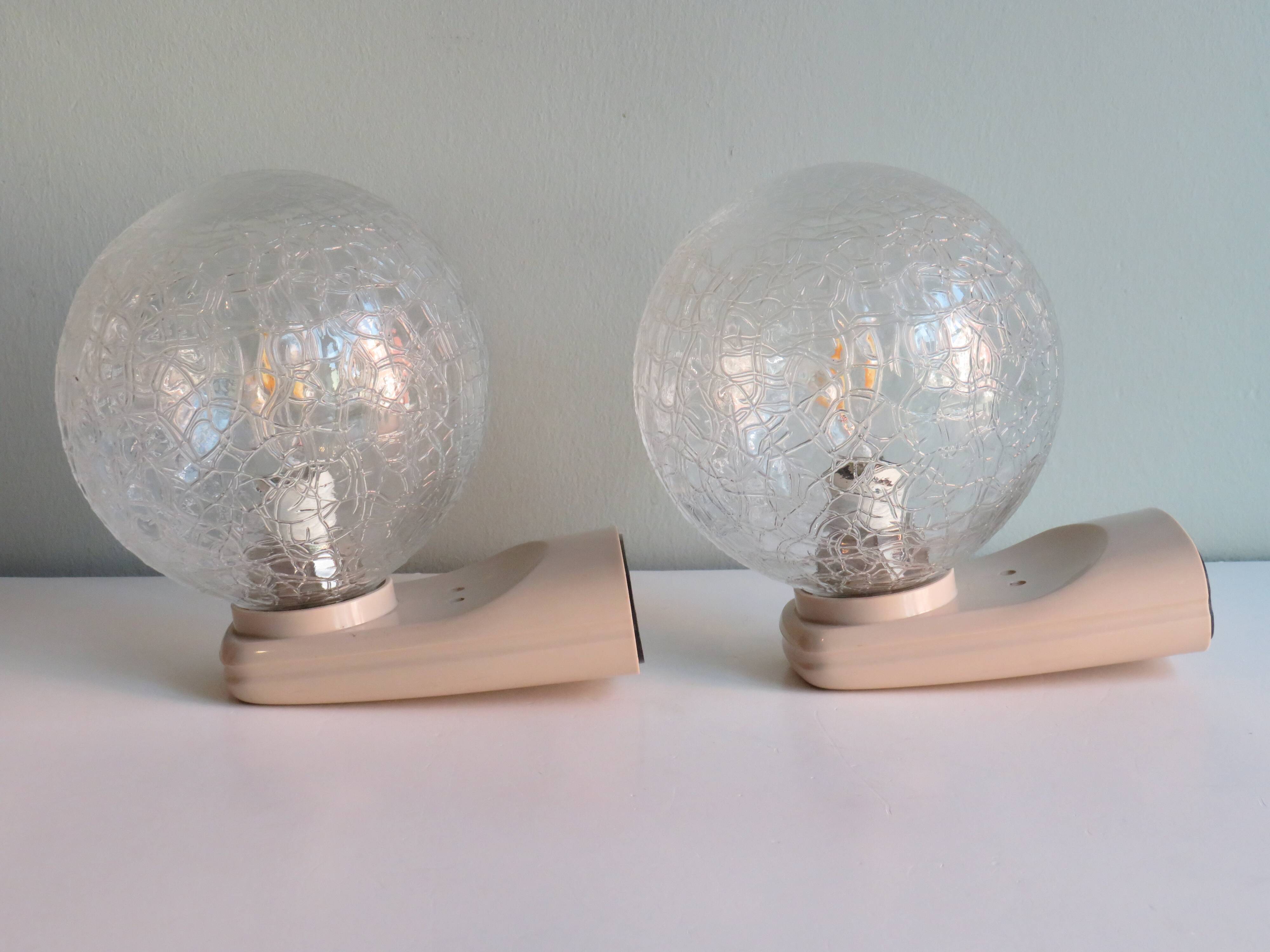 Set of 2 wall lamps, Germany of the 1970s.