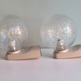 Set of 2 wall lamps, Germany of the 1970s.