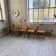 4 chaises en pin Daumiller