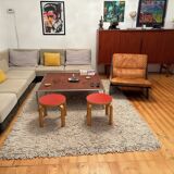 Pair of NE60 stools designed by Alvar Aalto, Artek, Finland, 1980s